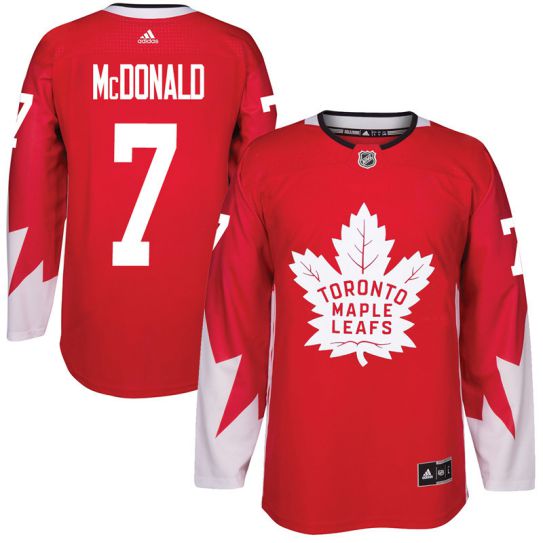 2017 NHL Toronto Maple Leafs Men #7 Lanny McDonald red jersey